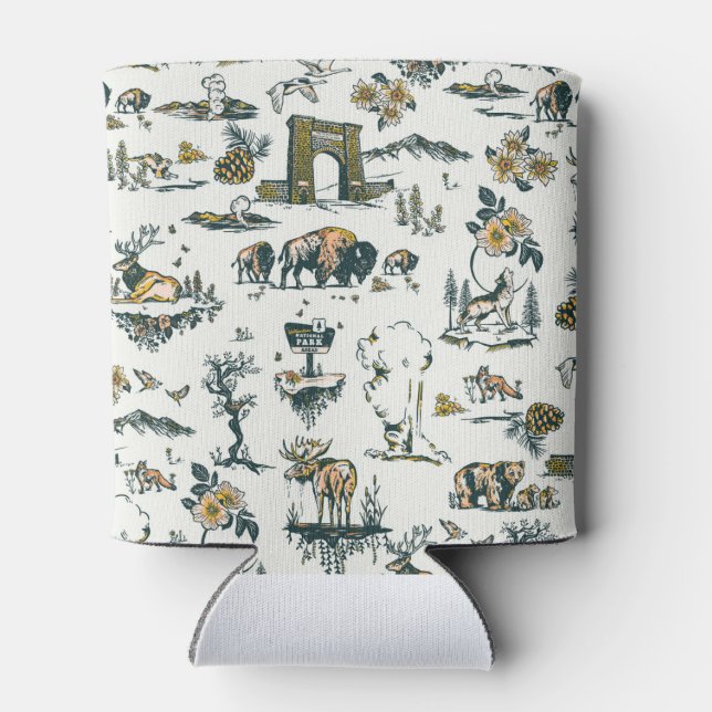 Rafraîchisseur Pour Canette Motif faunique du parc national Yellowstone (Dos)
