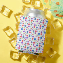 Motif floral aquarelle vibrant Fleurs sauvages
