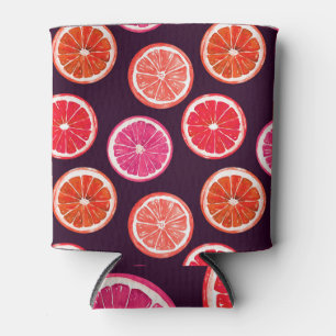 Rafraîchisseur Pour Canette Motif foncé Citrus peint à la main