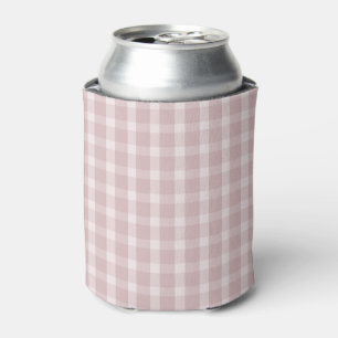 Rafraîchisseur Pour Canette Motif Gingham en couleurs rose prépa ballerine 