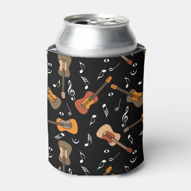 Rafraîchisseur Pour Canette Motif Guitare Music Notes (Can devant)