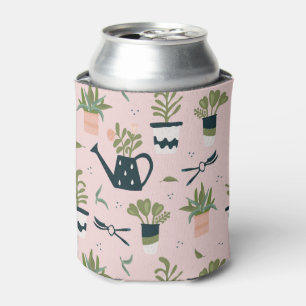 Rafraîchisseur Pour Canette Motif imprimé de jardinage rose fantaisiste