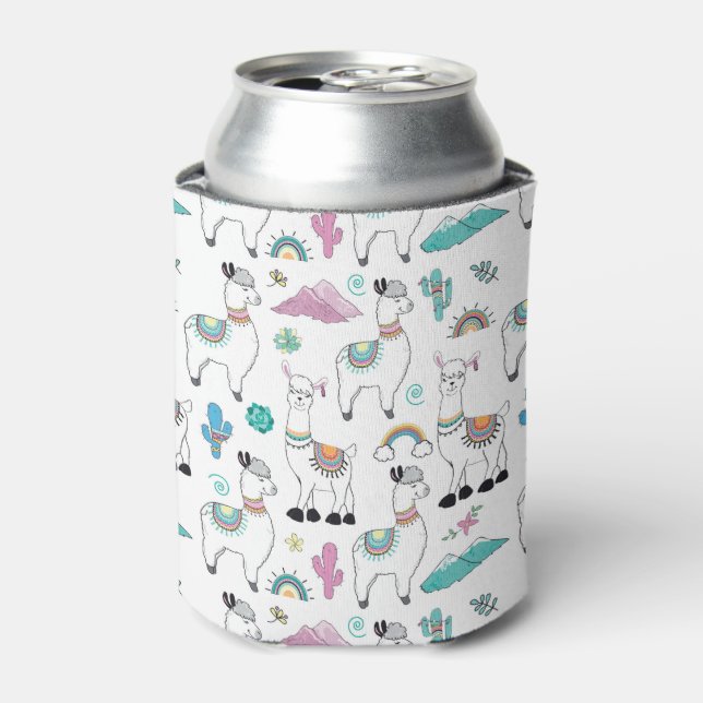 Rafraîchisseur Pour Canette Motif Llama Carton mignon (Can devant)