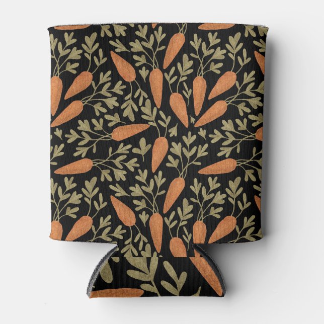 Rafraîchisseur Pour Canette Motif mignon à main de carottes (Devant)