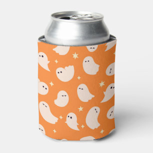 Rafraîchisseur Pour Canette Motif Orange Ghost Doodle