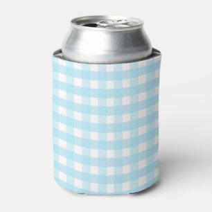 Rafraîchisseur Pour Canette Motif Pastel Blue En vichy