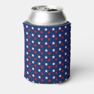 Rafraîchisseur Pour Canette Motif Patriotic Red White and Blue Stars