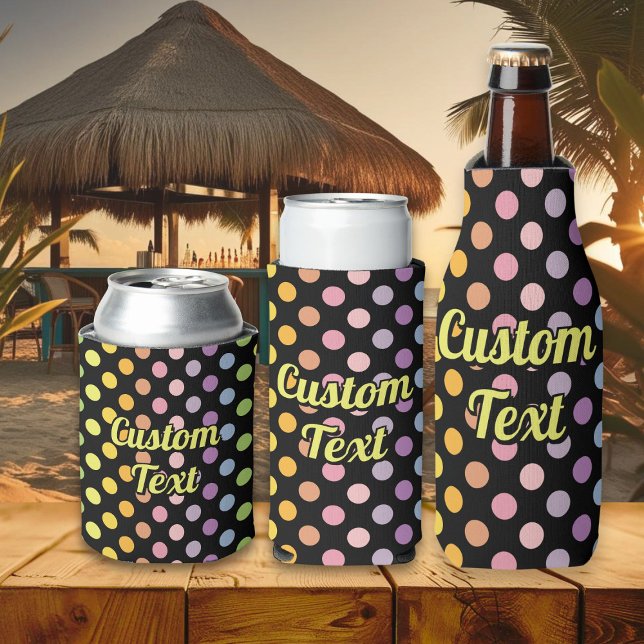 Rafraîchisseur Pour Canette Motif Pois Rainbow (Créateur téléchargé)