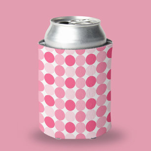 Rafraîchisseur Pour Canette Motif rose moderne à pois mignon et élégant