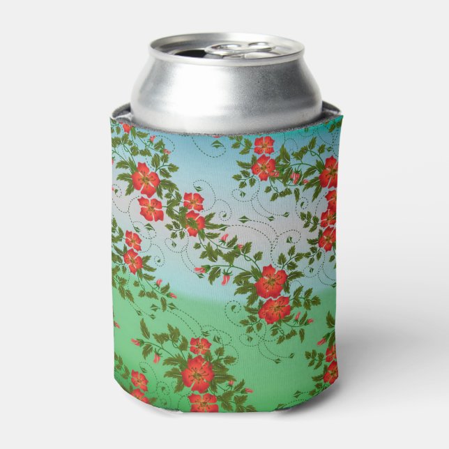 Rafraîchisseur Pour Canette Motif rouge et vert (Can devant)