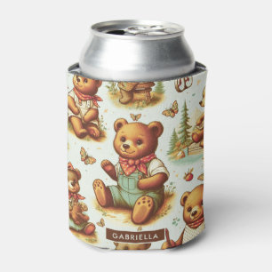 Rafraîchisseur Pour Canette Motif vintage Cute Teddy Bear
