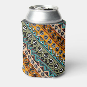 Rafraîchisseur Pour Canette Motifs aztèques colorés design décoratif