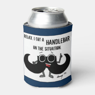 Rafraîchisseur Pour Canette Moustache "HANDLEBAR SUR LA SITUATION" peut confor