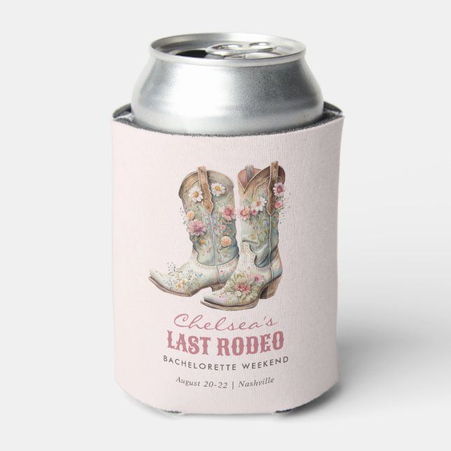 Rafraîchisseur Pour Canette Nashville Dernier Rodeo Boots Bachelorette Party (Can devant)