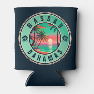 Rafraîchisseur Pour Canette Nassau Bahamas Retro Voyage Souvenir 1950