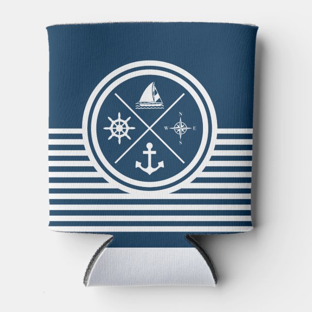 Rafraîchisseur Pour Canette Nautical themed design (Devant)
