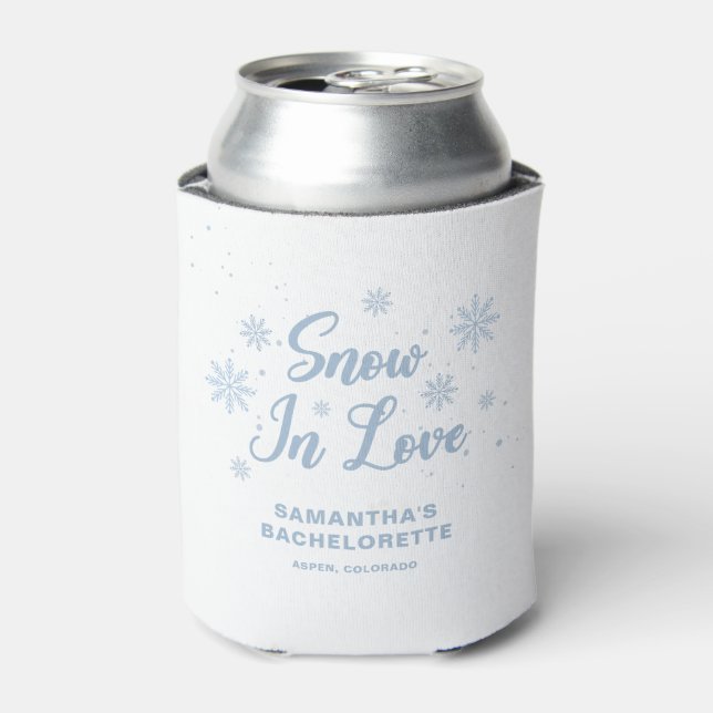 Rafraîchisseur Pour Canette Neige en amour Favori pour enterrement de vie de j (Can devant)