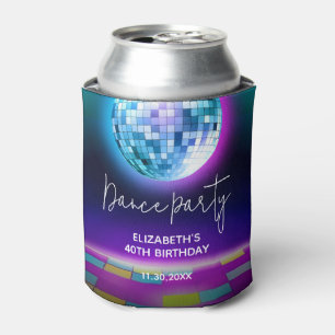 Rafraîchisseur Pour Canette Neon Retro Danse Disco Anniversaire Bienvenue