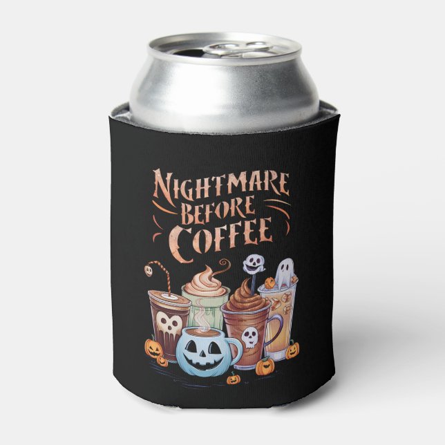 Rafraîchisseur Pour Canette Nightmare avant café Citrouille épice Halloween (Can devant)