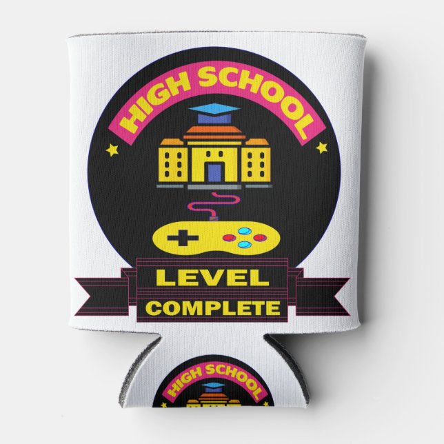 Rafraîchisseur Pour Canette Niveau secondaire achevé - Drôle cadeau de diplôme (Devant)