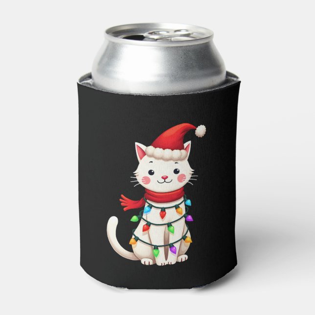 Rafraîchisseur Pour Canette Noël de l'arbre de Noël de chat (2) (Can devant)