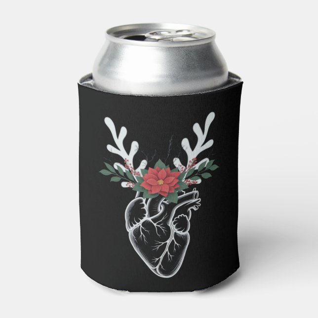 Rafraîchisseur Pour Canette Noël Infirmière Coeur Anatomie Reindeer Coeur (Can devant)