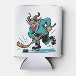Rafraîchisseur Pour Canette Noël Jouant au Hockey sur Glace Spooky Noël Sport