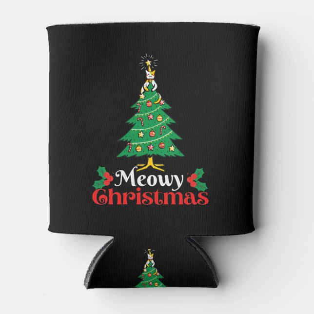 Rafraîchisseur Pour Canette Noël Meowy (Devant)