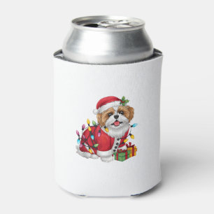 Rafraîchisseur Pour Canette Noël Père Noël Shih Tzu Chien Chien Chien Shih