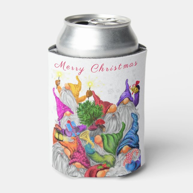 Rafraîchisseur Pour Canette Noël peut refroidir joyeuse fête des Gnomes (Can devant)