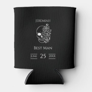Rafraîchisseur Pour Canette Noir et blanc Groomsmen Mariage Can Cooler