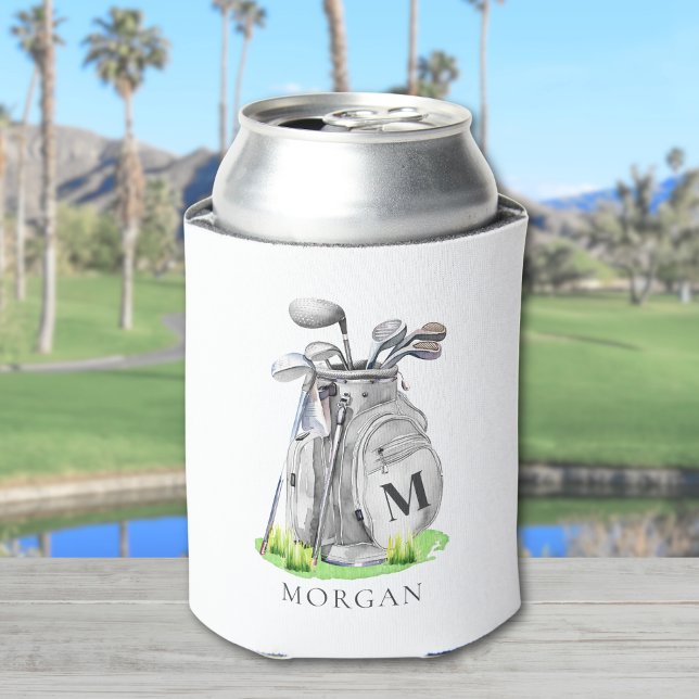 Rafraîchisseur Pour Canette Nom de golf Monogramme (Golf Name Monogram Can Cooler)