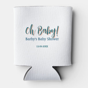 Rafraîchisseur Pour Canette Nom de shower bébé simple type gras bleu oh bébé b