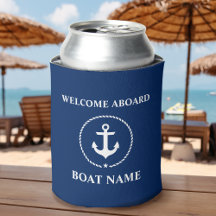 Nom du bateau nautique Ancre corde Bienvenue à bor