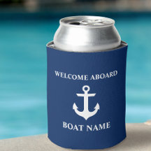 Nom du bateau nautique Ancre Marine Blue Welcome