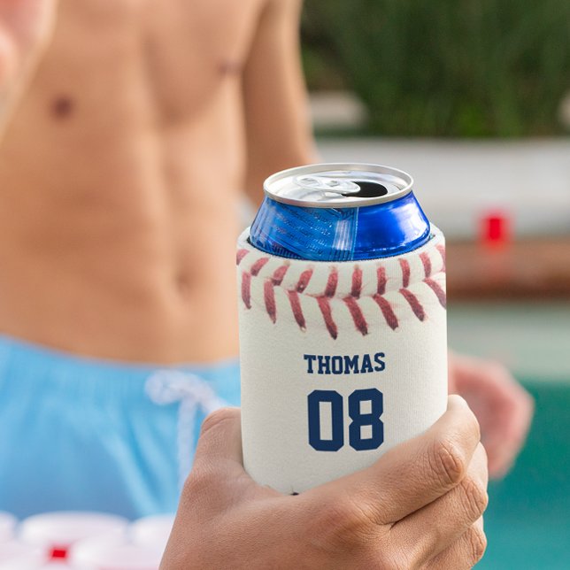 Rafraîchisseur Pour Canette Nom et numéro de baseball Personnalisé Can Cooler (Créateur téléchargé)