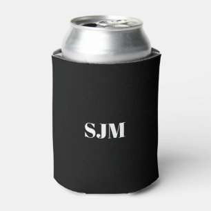 Rafraîchisseur Pour Canette Nom initial minimaliste de monogramme personnalisé