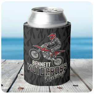Rafraîchisseur Pour Canette Nom personnalisé Dirt Vélo Rider Motocross Racing