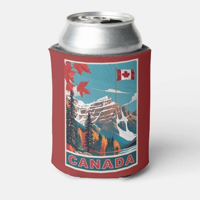 Rafraîchisseur Pour Canette Nom personnalisé Poster de voyage Canada (Can Dos)
