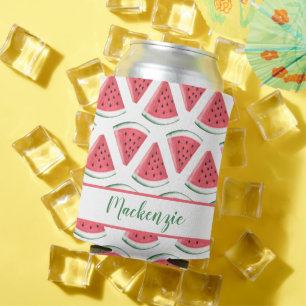 Rafraîchisseur Pour Canette Nom personnalisé Watermelon Slice Été