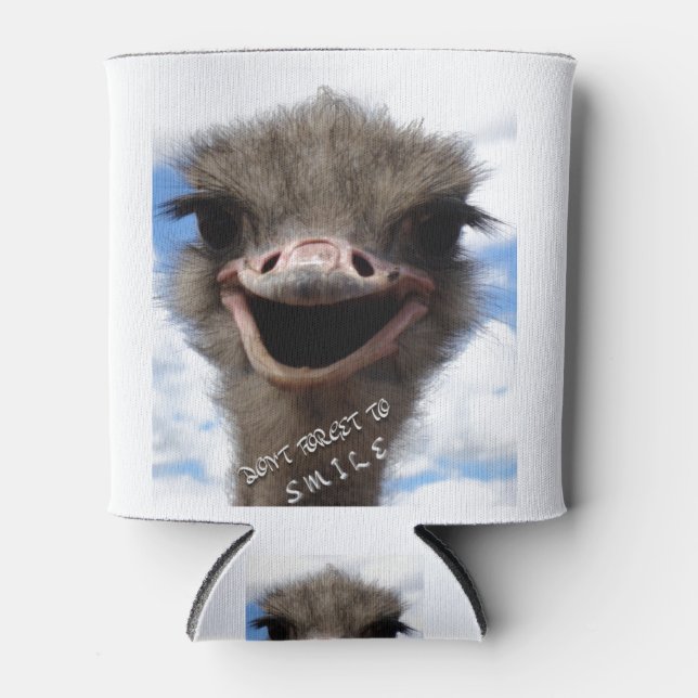 RAFRAÎCHISSEUR  POUR CANETTE N'OUBLIE PAS DE SOURIRE (Devant)