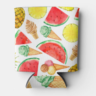 Rafraîchisseur Pour Canette Nourriture d'été : pastèque Crème glacée