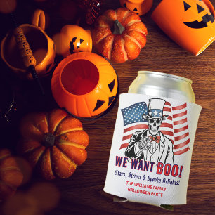 Rafraîchisseur Pour Canette Nous voulons Boo Patriotique Halloween Costume Par