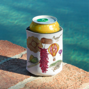 Rafraîchisseur Pour Canette Nouveau-Mexique Red Chile Pinõn Zia Hot Air Balloo