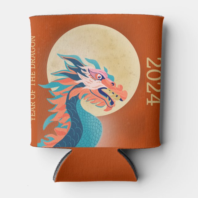 Rafraîchisseur Pour Canette Nouvel An lunaire du Dragon 2024 (Devant)