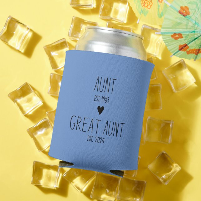 Rafraîchisseur Pour Canette Nouvelle Tante Cadeau, Cadeau Baby shower, Grosses (Été in situ)