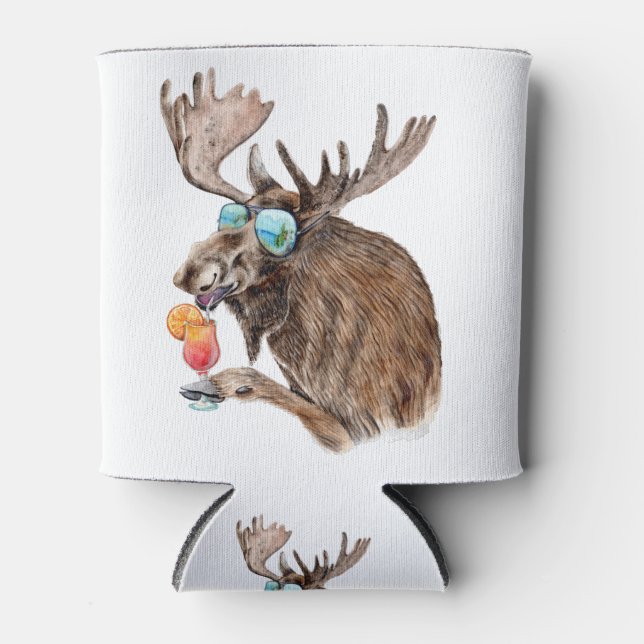 Rafraîchisseur Pour Canette Oie en vacances (Devant)