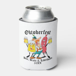 Rafraîchisseur Pour Canette Oktoberfest Beer Brats & Lederhosen