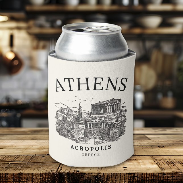 Rafraîchisseur Pour Canette Old-Style Acropolis of Athens Print (Créateur téléchargé)