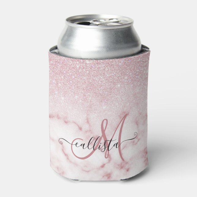 Rafraîchisseur Pour Canette Ombre de marbre de marbre rose rose brillant (Can devant)